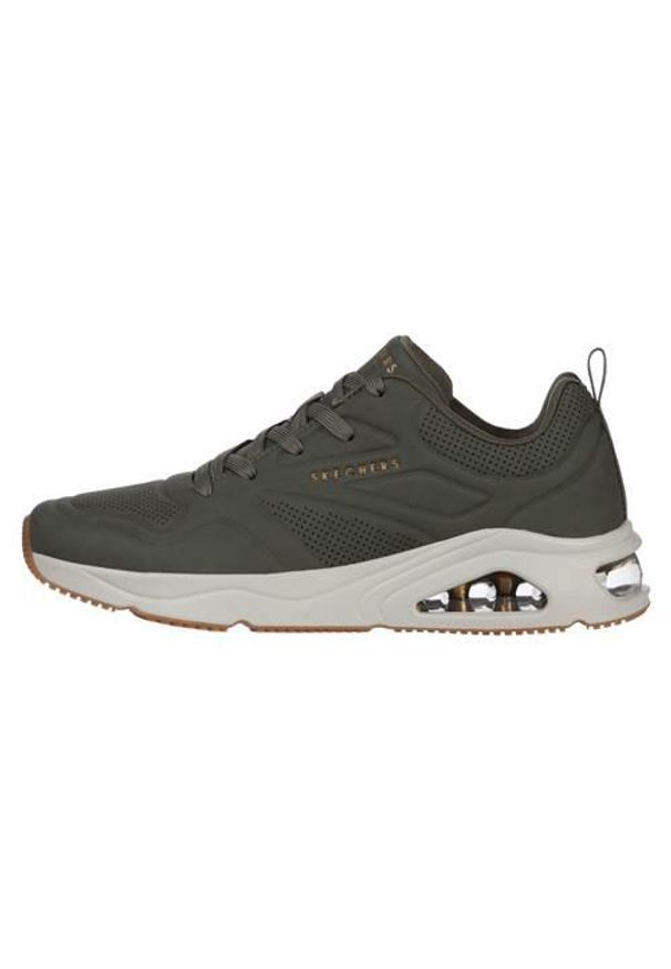 skechers - Buty do chodzenia męskie Skechers Tres air Uno Casai. Kolor: szary. Materiał: materiał, syntetyk. Szerokość cholewki: normalna. Sport: turystyka piesza
