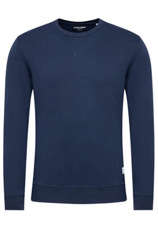 Jack & Jones Bluza Basic 12181903 Granatowy Regular Fit. Kolor: niebieski. Materiał: bawełna