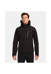 Kurtka softshell męska Kilpi RAVIO-M. Kolor: czarny. Materiał: softshell