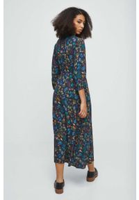 medicine - Medicine sukienka midi rozkloszowana. Materiał: tkanina. Typ sukienki: rozkloszowane. Długość: midi #3