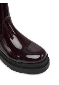 Liu Jo Botki Love 63 SF5067 EX004 Bordowy. Kolor: czerwony. Materiał: skóra #5