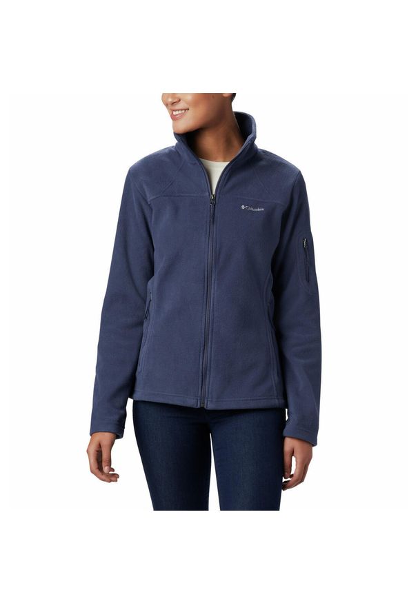 columbia - Bluza sportowa damska Columbia Fast Trek II Jacket. Kolor: niebieski. Materiał: polar. Sport: turystyka piesza