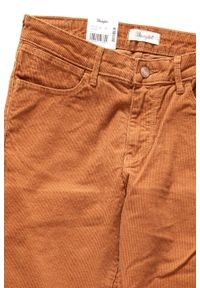 Wrangler - SPODNIE WRANGLER DAMSKIE SLIM COPPER W28LEK42U. Materiał: sztruks