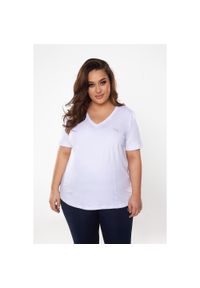 ROUGH RADICAL - Koszulka fitness damska Rough Radical Ready Plus size. Kolekcja: plus size. Kolor: biały. Sport: fitness