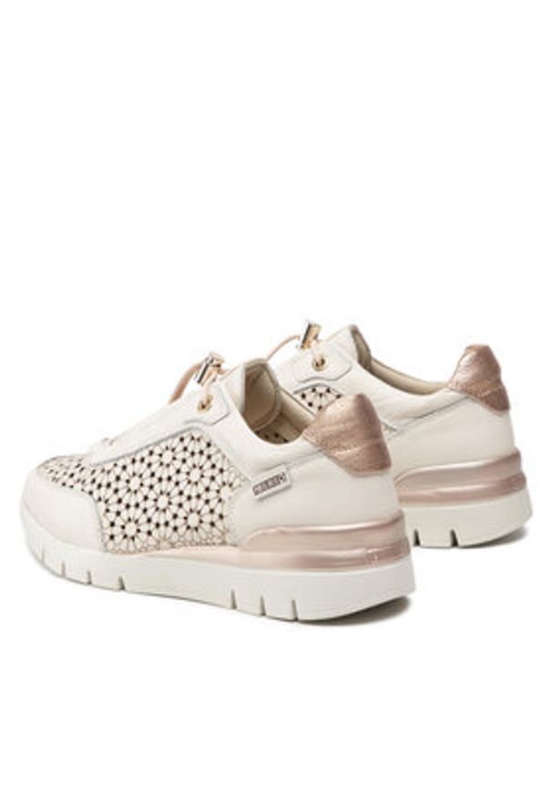 Pikolinos Sneakersy W4R-6584 Écru. Materiał: skóra