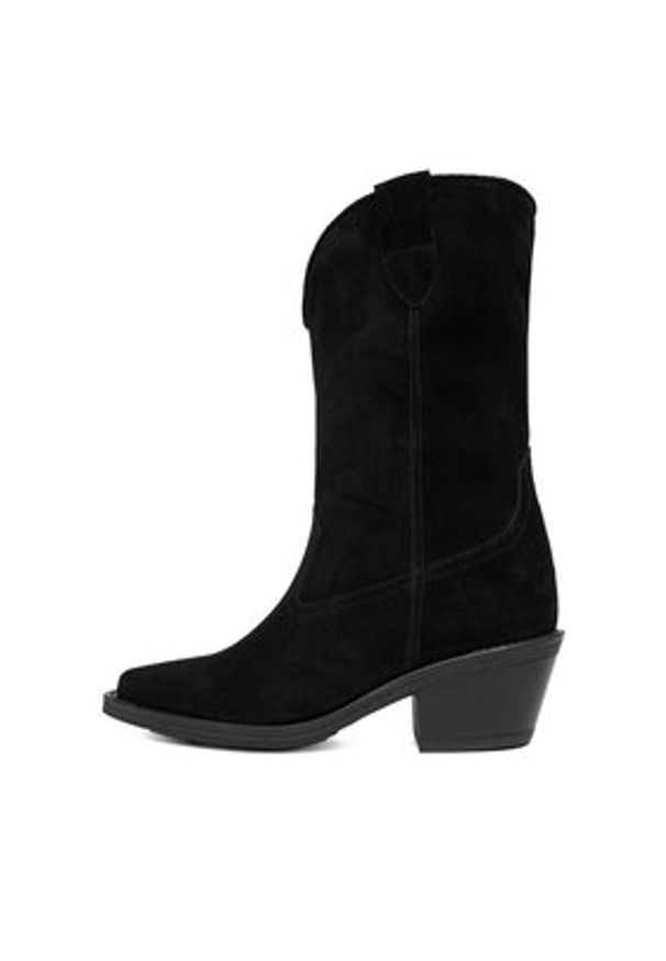 Badura Kowbojki EO-CAMILA-5031 Czarny. Kolor: czarny. Materiał: zamsz, skóra