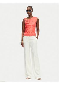 Marciano Guess Top G6GP02 K3068 Koralowy Slim Fit. Kolor: pomarańczowy. Materiał: wiskoza #4