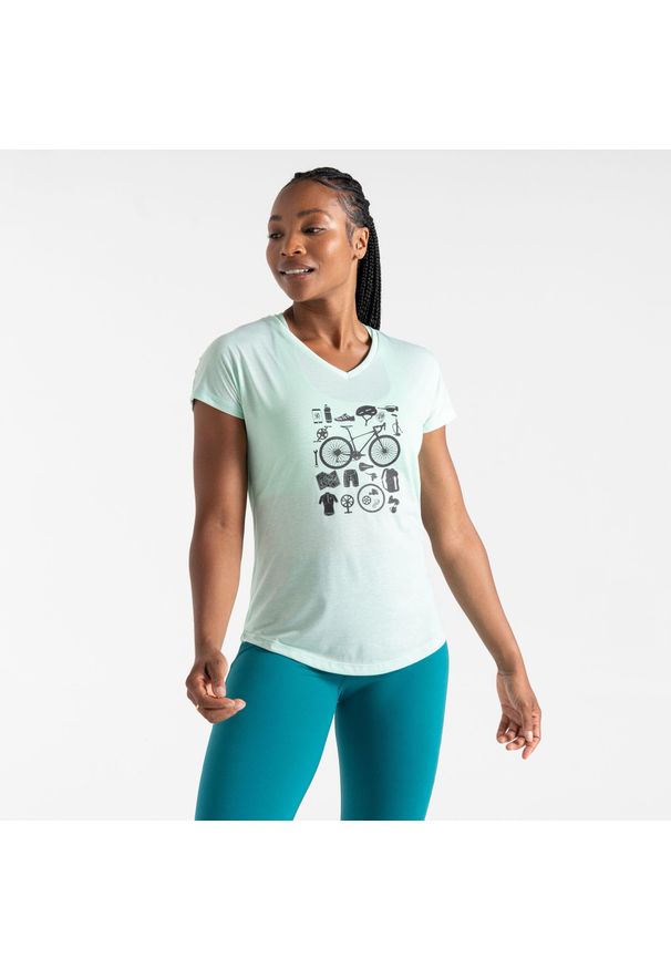 DARE 2B - Calm damska koszulka. Kolor: zielony. Materiał: poliester