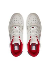 Tommy Jeans Sneakersy Tjw Retro Basket EN0EN02206 Écru. Materiał: skóra