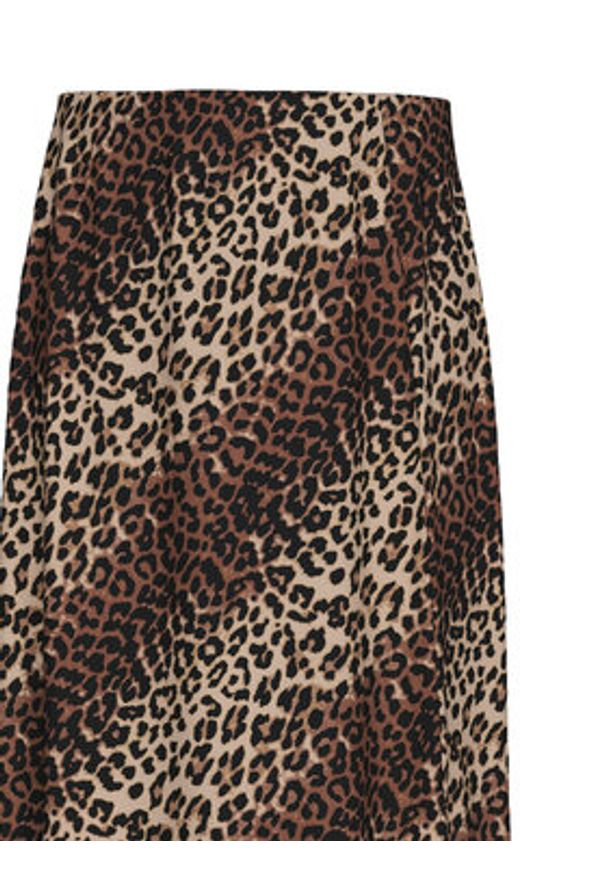 Pieces Spódnica midi Nya 17147811 Brązowy Regular Fit. Kolor: brązowy. Materiał: wiskoza