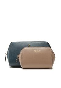 Kosmetyczka Furla - Camelia WE00453-ARE000-1866S-1-007-20-CN-E Blu Jay/Greige. Kolor: niebieski. Materiał: skóra #1