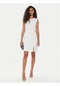 Morgan Sukienka koktajlowa 241-RFELIX Biały Slim Fit. Kolor: biały. Materiał: syntetyk. Styl: wizytowy #2