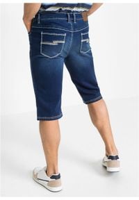 Długie bermudy dżinsowe ze stretchem Regular Fit bonprix niebieski "stone”. Kolor: niebieski. Długość: długie #6