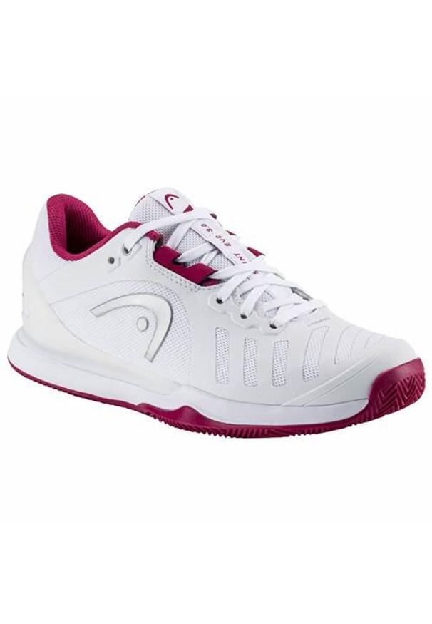 Buty do tenisa damskie Head Sprint Evo 3.0. Kolor: biały. Materiał: materiał, syntetyk. Szerokość cholewki: normalna. Sport: bieganie, tenis