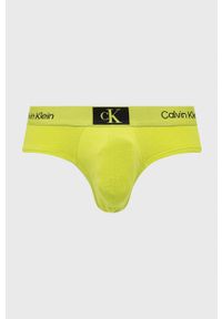 Calvin Klein Underwear slipy 3-pack męskie kolor zielony. Kolor: zielony #4