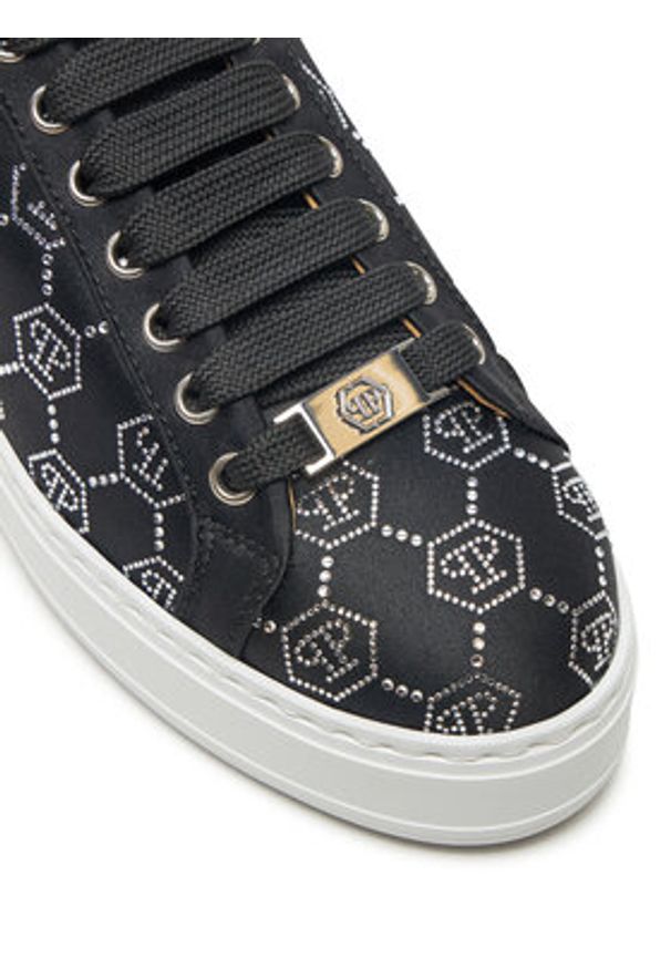 Philipp Plein - PHILIPP PLEIN Sneakersy AADS WSC2758 PTE028N Czarny. Kolor: czarny. Materiał: materiał