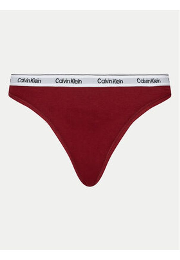 Calvin Klein Underwear Komplet stringów 000QD5209E Kolorowy. Materiał: bawełna. Wzór: kolorowy