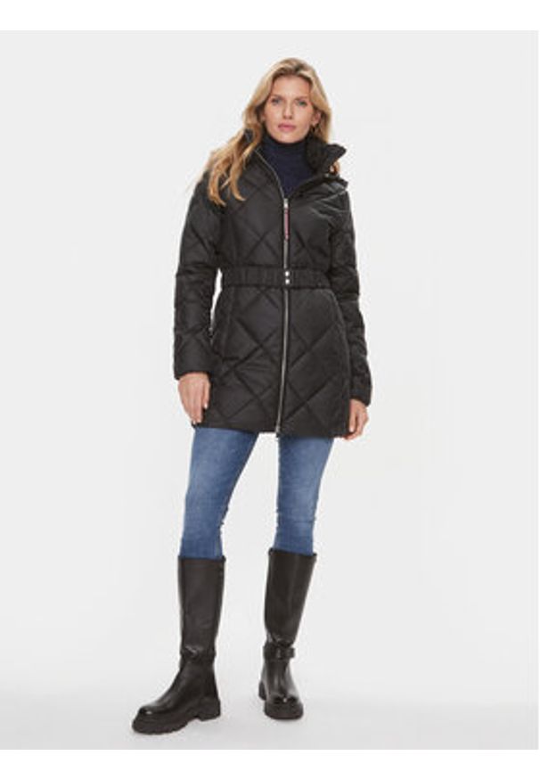 TOMMY HILFIGER - Tommy Hilfiger Kurtka zimowa Elevated WW0WW40326 Czarny Regular Fit. Kolor: czarny. Materiał: syntetyk. Sezon: zima