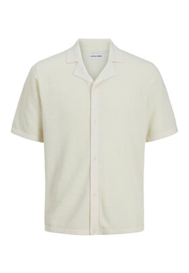 Jack & Jones - Jack&Jones Polo Orion 12268226 Écru Relaxed Fit. Typ kołnierza: polo. Materiał: bawełna