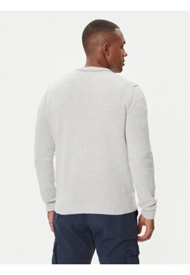 Aeronautica Militare Sweter 252MA1608UL00924 Beżowy Regular Fit. Kolor: beżowy. Materiał: wełna