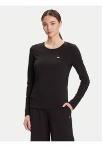 EA7 Emporio Armani Bluzka 7W000456 AF10373 UC001 Czarny Slim Fit. Kolor: czarny. Materiał: bawełna #1