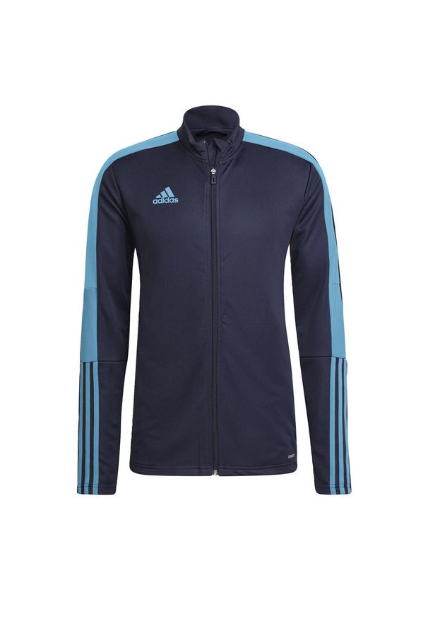 Adidas - Casaco De Futebol Tiro Tk Jkt Es Homem Azul/Azul Real. Kolor: niebieski. Sport: fitness, piłka nożna