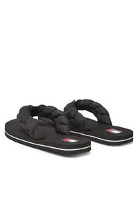 Tommy Jeans Japonki Braided Thong Beach Sandal EN0EN02877 Czarny. Kolor: czarny. Materiał: materiał #3