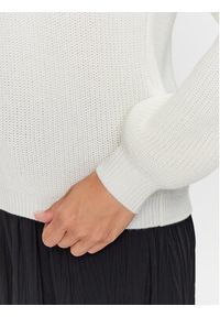 Liu Jo Sweter CF3042 MA51I Biały Regular Fit. Kolor: biały. Materiał: wełna, syntetyk