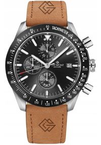 Zegarek Męski Giewont Chronograph Sapphire Brązowo Czarny GW8720-A1. Kolor: wielokolorowy, brązowy, czarny #1