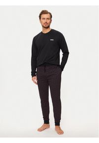 BOSS - Boss Piżama 50527344 Czarny Relaxed Fit. Kolor: czarny. Materiał: bawełna #1