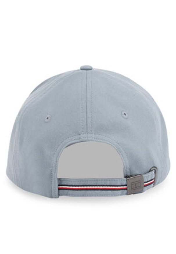 TOMMY HILFIGER - Tommy Hilfiger Czapka z daszkiem Th Corp Flannel 6 Panel Cap AM0AM13164 Szary. Kolor: szary. Materiał: bawełna, materiał