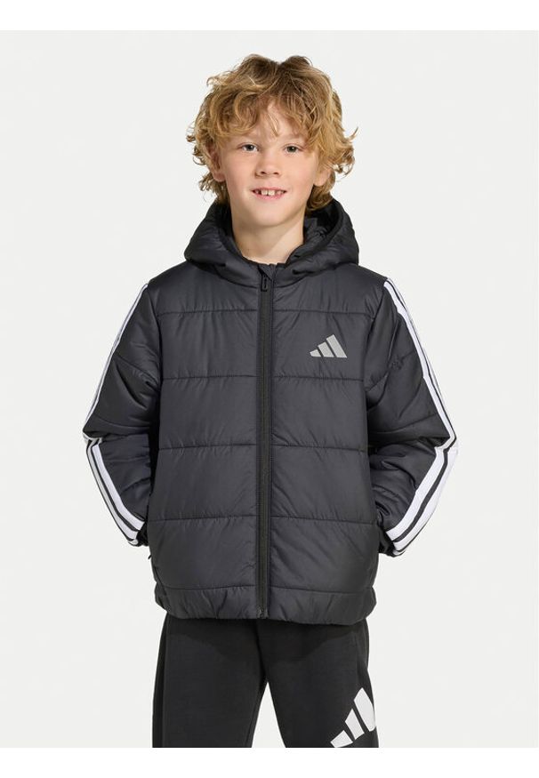 Adidas - adidas Kurtka zimowa Essentials 3-Stripes JW2443 Czarny Regular Fit. Kolor: czarny. Materiał: syntetyk. Sezon: zima