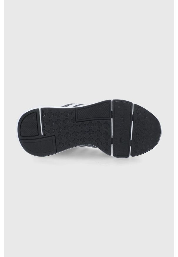 adidas Originals buty dziecięce Swift Run kolor czarny. Nosek buta: okrągły. Zapięcie: sznurówki. Kolor: czarny. Materiał: materiał, guma. Sport: bieganie
