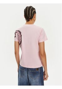 Pinko T-Shirt Quentin 100535 A1QT Różowy Regular Fit. Kolor: różowy. Materiał: bawełna #4