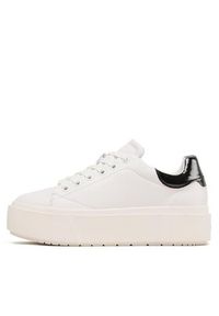 Calvin Klein Sneakersy Squared Flatform Cupsole Lace Up HW0HW01775 Biały. Kolor: biały. Materiał: skóra #3