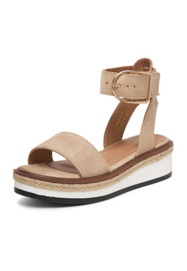 DeeZee Sandały CEO-WS091-01 Beżowy. Kolor: beżowy. Materiał: materiał