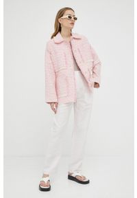 Samsoe & Samsoe - Samsoe Samsoe kurtka damska kolor różowy przejściowa. Kolor: różowy #4