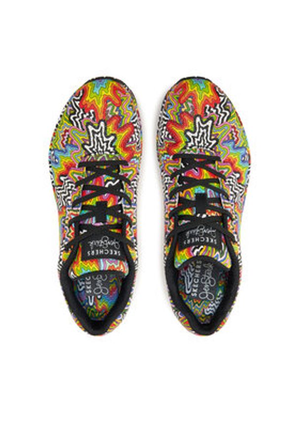 skechers - Skechers Sneakersy 177960/MLT Kolorowy. Materiał: skóra. Wzór: kolorowy