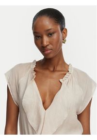 Guess Sukienka koktajlowa W6GK87 W2111 Beżowy jasny Regular Fit. Kolor: beżowy. Materiał: syntetyk. Styl: wizytowy #4