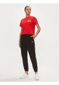 Tommy Jeans T-Shirt Retro DW0DW17831 Czerwony Boxy Fit. Kolor: czerwony. Materiał: bawełna. Styl: retro