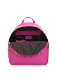 Wittchen - Damski plecak skórzany z przeszyciami różowy. Kolor: różowy. Materiał: skóra. Wzór: paski. Styl: klasyczny, elegancki #3