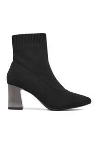 Jenny - JENNY Botki CEO-R25AW0416 Czarny. Kolor: czarny. Materiał: materiał