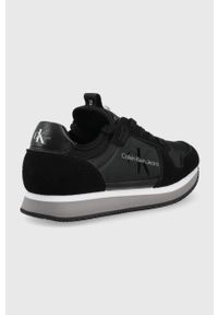 Calvin Klein Jeans buty YW0YW00075.00X kolor czarny. Nosek buta: okrągły. Zapięcie: sznurówki. Kolor: czarny. Materiał: guma #5