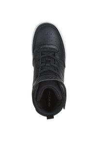 skechers - Buty sportowe dla dzieci Skechers Smooth Street Vorrez. Okazja: na co dzień. Kolor: czarny. Materiał: skóra ekologiczna, materiał #2