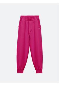 Sprandi Spodnie dresowe SP22-SPD102 Różowy Relaxed Fit. Kolor: różowy. Materiał: dresówka, bawełna #12