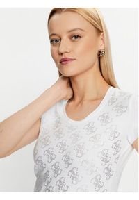 Guess T-Shirt W3BI53 J1314 Biały Slim Fit. Kolor: biały. Materiał: bawełna #3