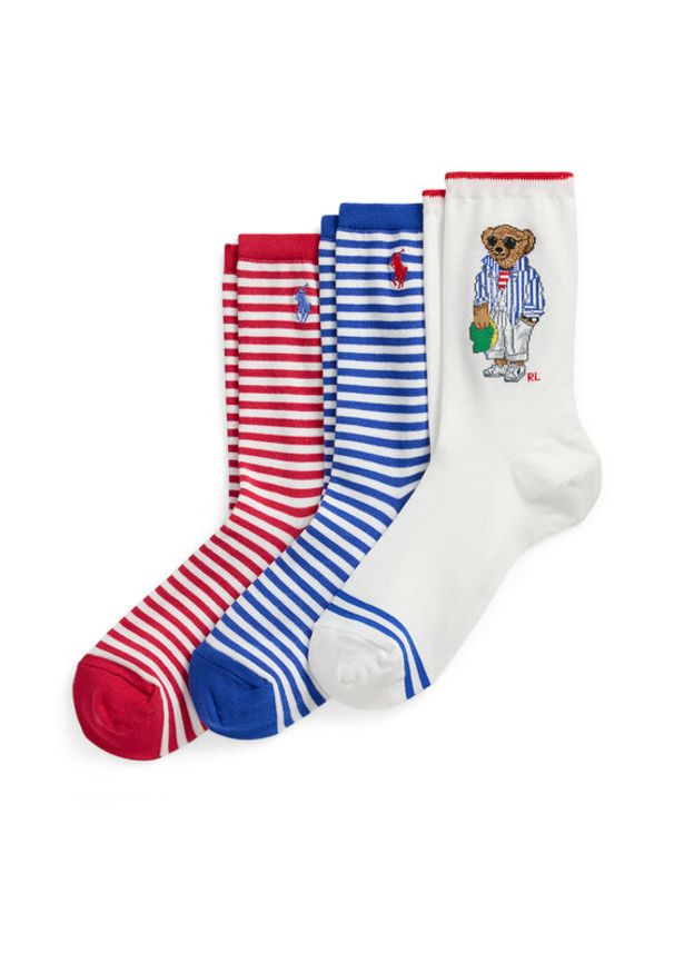 Polo Ralph Lauren Skarpety długie 455972026001 Kolorowy. Materiał: bawełna. Wzór: kolorowy