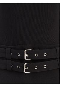 Morgan Sukienka dzianinowa 261-RANOS Czarny Slim Fit. Kolor: czarny. Materiał: wiskoza #5