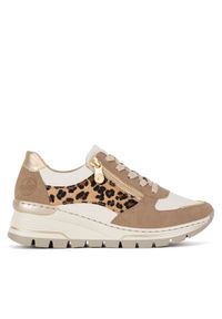 Sneakersy Rieker. Kolor: beżowy