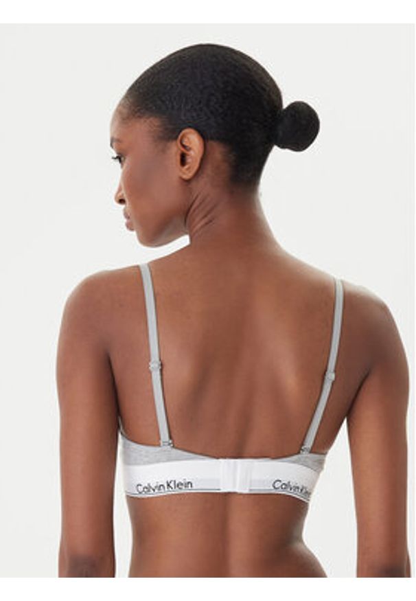 Calvin Klein Underwear Biustonosz braletka 000QF1061E Szary. Kolor: szary. Materiał: bawełna